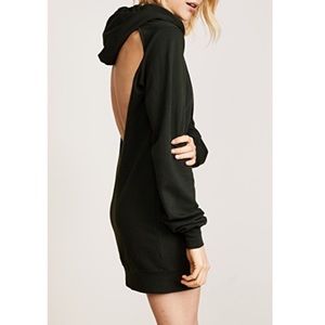 Cotton Citizen hot pink mini sweatshirt dress